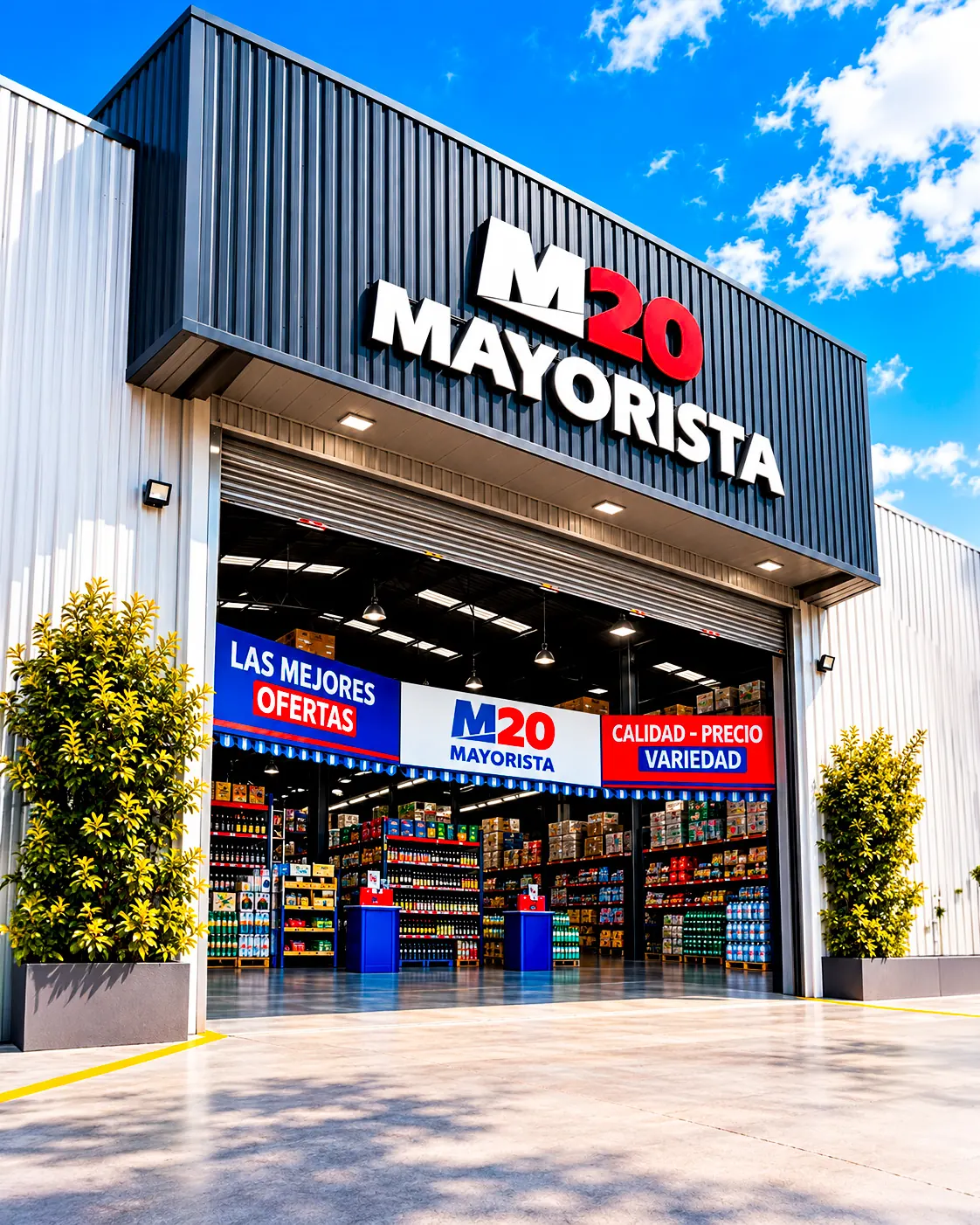 Fachada y entrada de Mayorista 2020